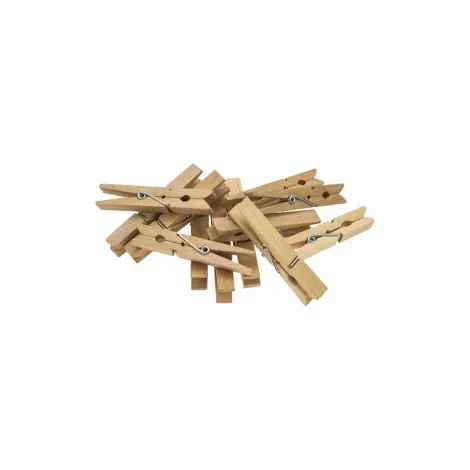 Klamerki drewniane Brewis 45mm Naturalne, 20szt